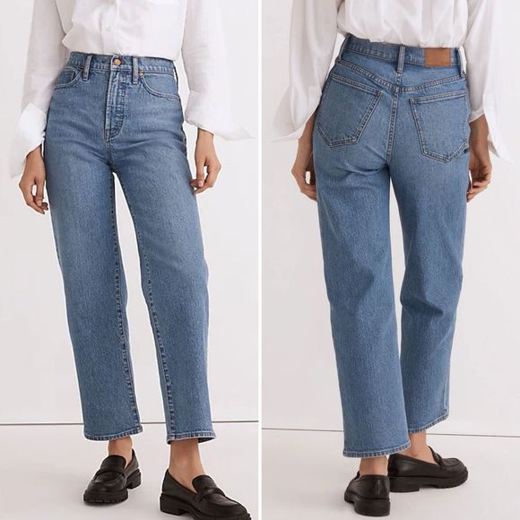 Madewell Denim - Madewell The Perfect Vintage Wide-Leg Crop Jean in Knoxville Wash